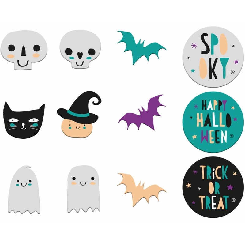 12 Trick or Treat window stickers