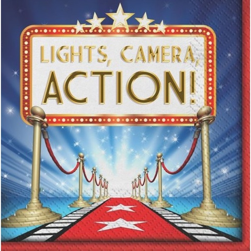 16 Best Actor Hollywood napkins 33cm