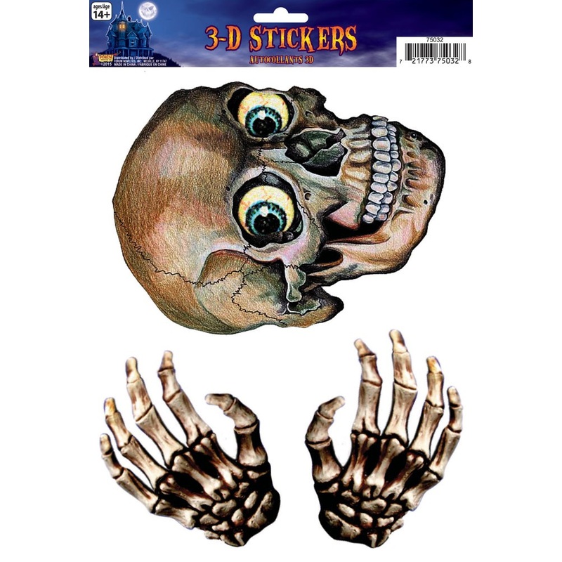 3 3D window stickers