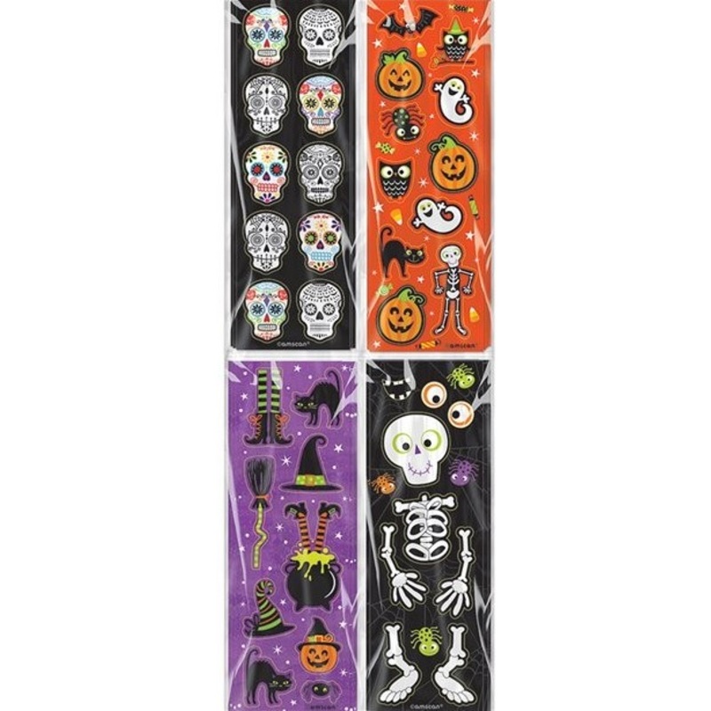 4 Halloween sticker sheets