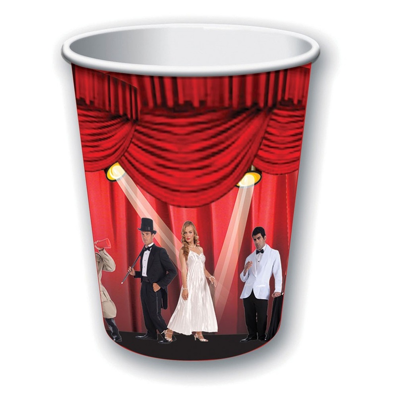 8 Movie Star paper cups 250ml