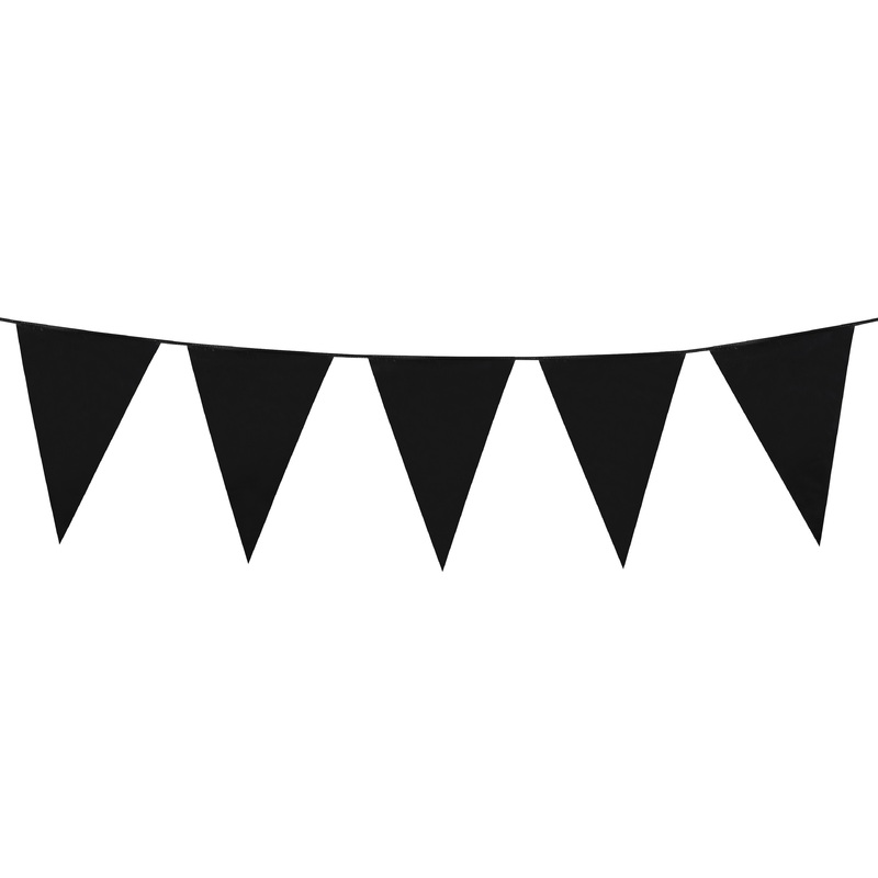 Black party pennant chain 10 m