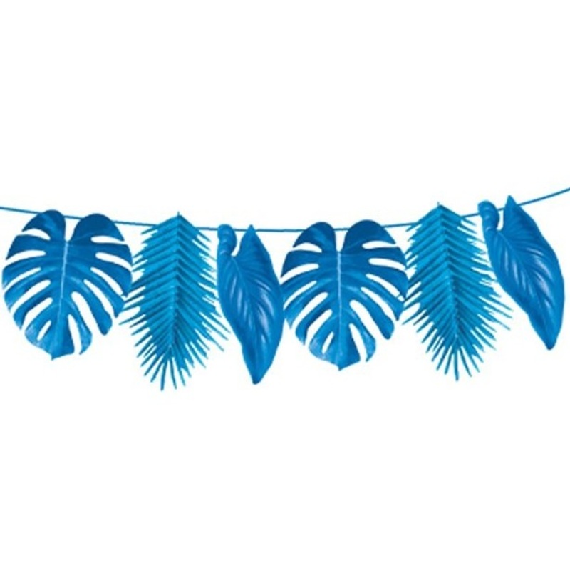 Blue palm leaf garland 2.6m