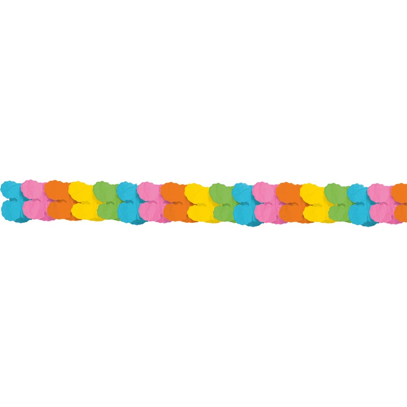 Colorful paper garland 3.65m