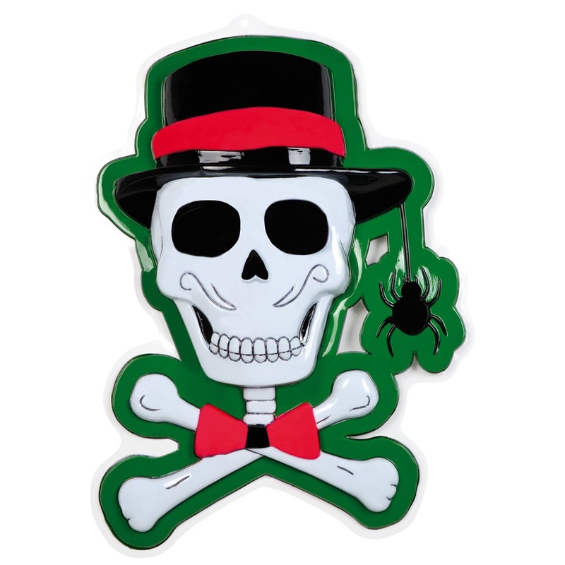 Dancing bones mural Hansi with hat 55 x 40cm