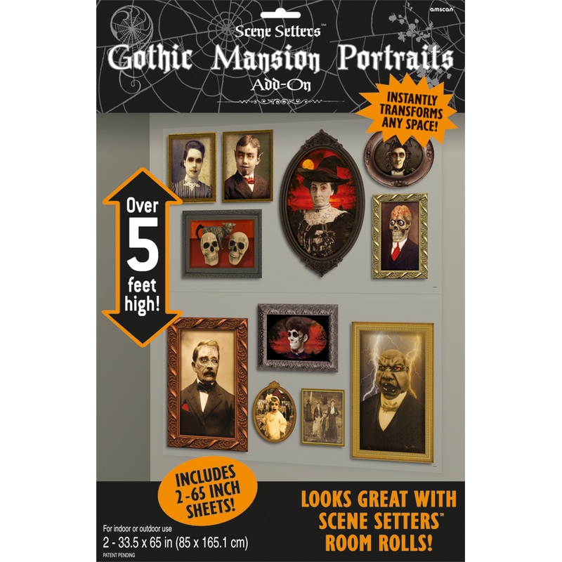 Eerie ancestral gallery portraits wall decoration