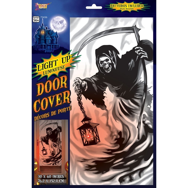 Grim reaper Halloween door decoration 76x152cm