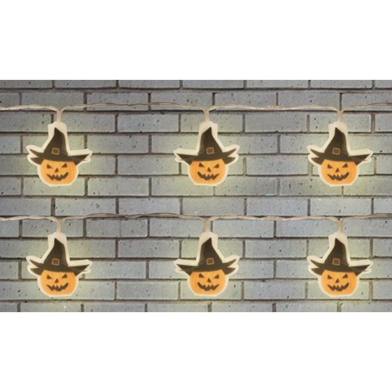Halloween pumpkin fairy lights 3m