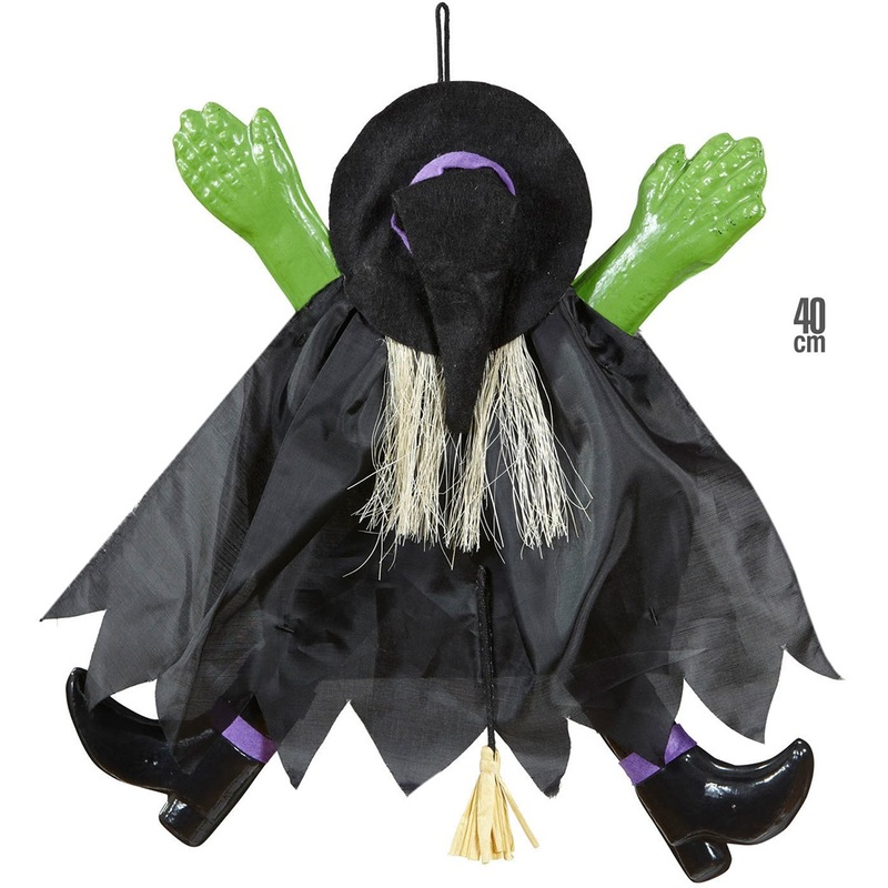Halloween witch crash wall decoration 40cm