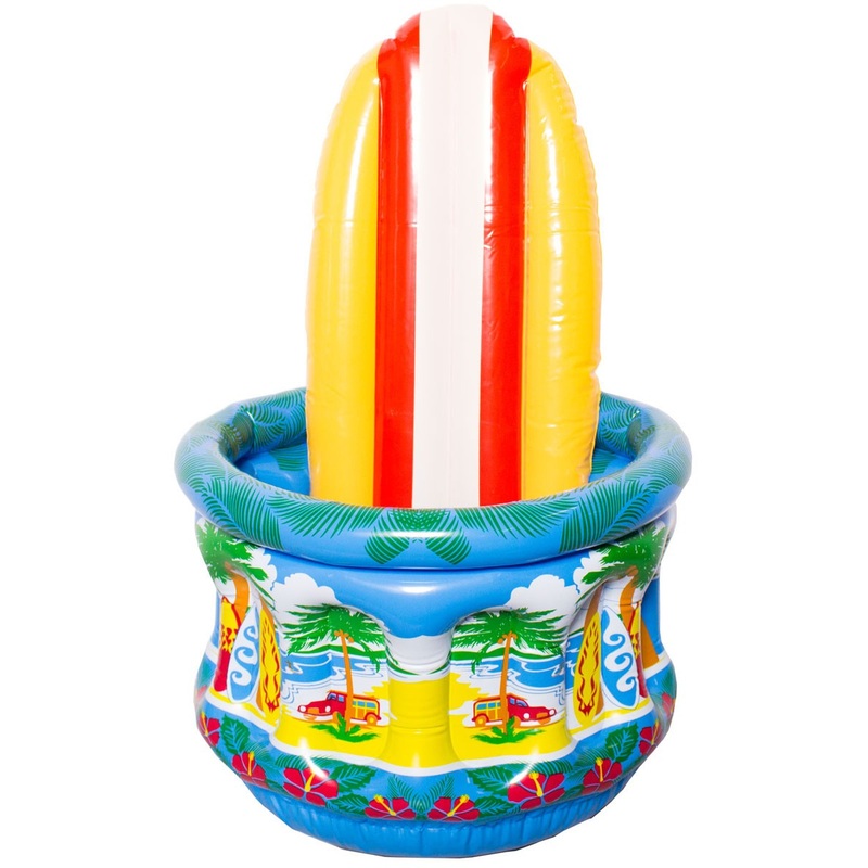 Inflatable surfboard drink cooler 43cm