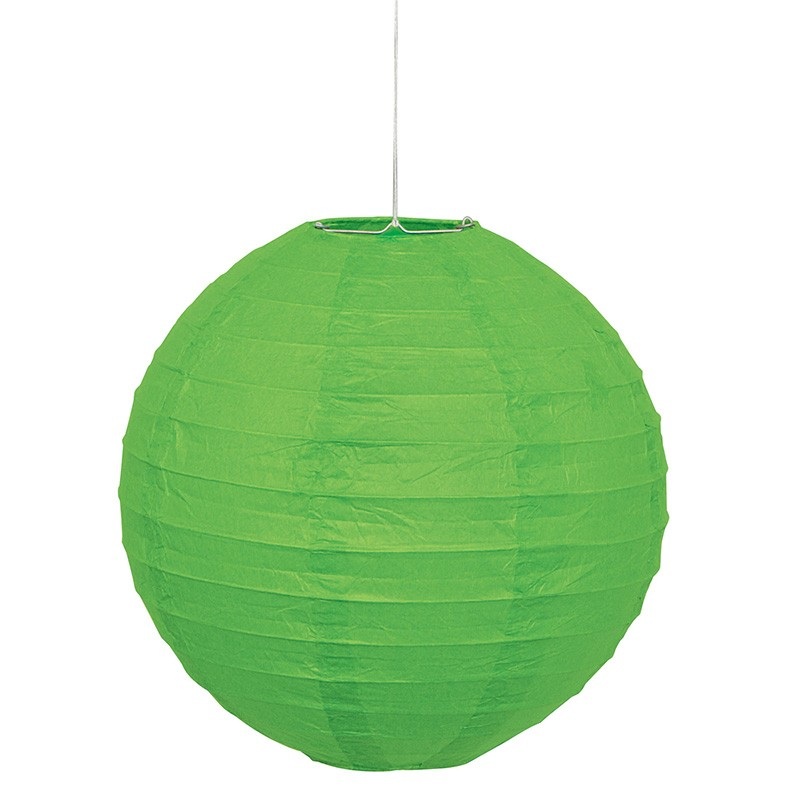 Lampion deco lime green 25cm