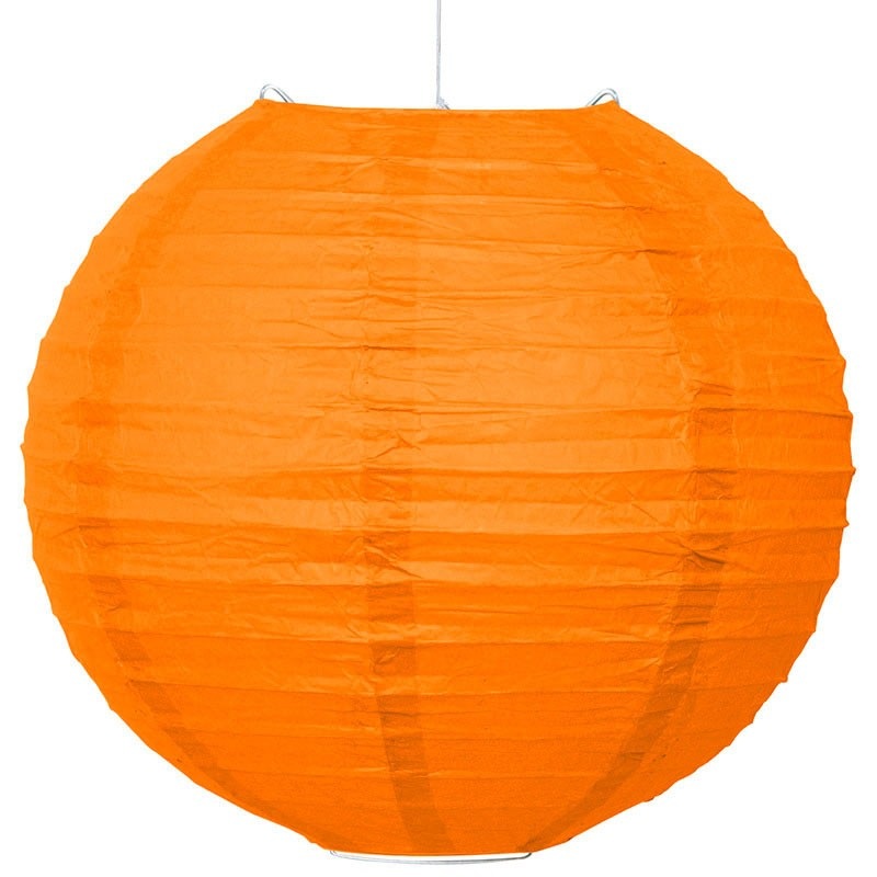 Lampion decoration orange 25cm