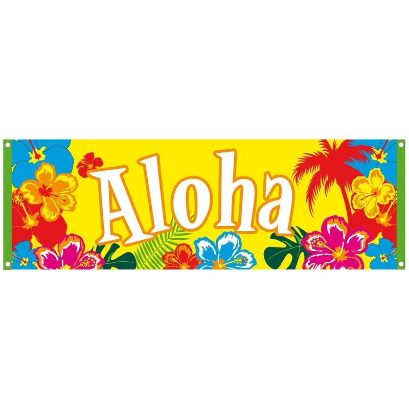 Large Aloha Hawaii banner 74 x 220cm