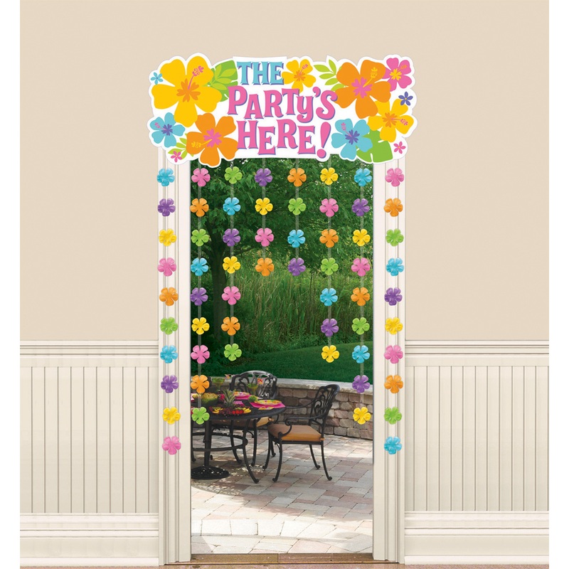Luau party door curtain 1.37mx 96.5cm