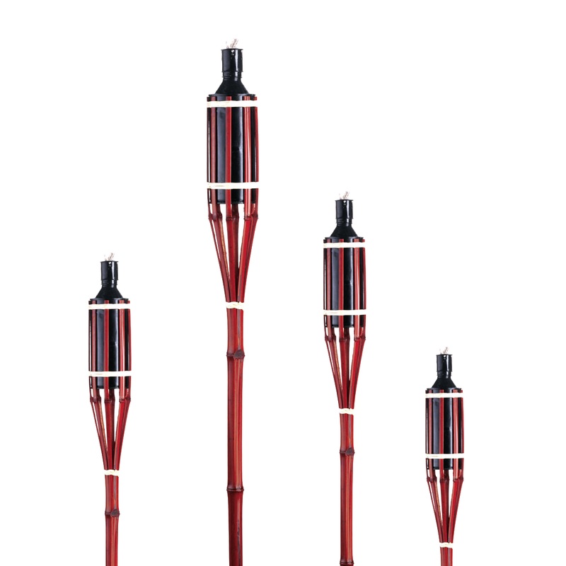 Midnight Fire bamboo torch mahogany 90cm