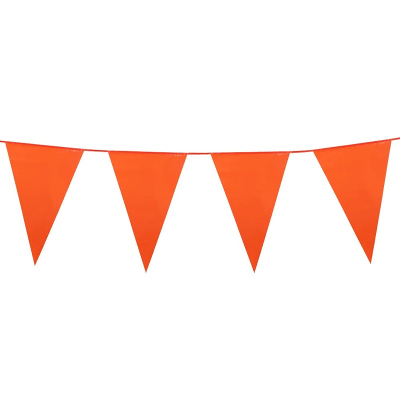 Orange party flag garland
