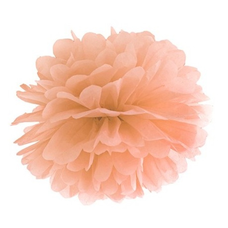Pompon Romy peach 25cm