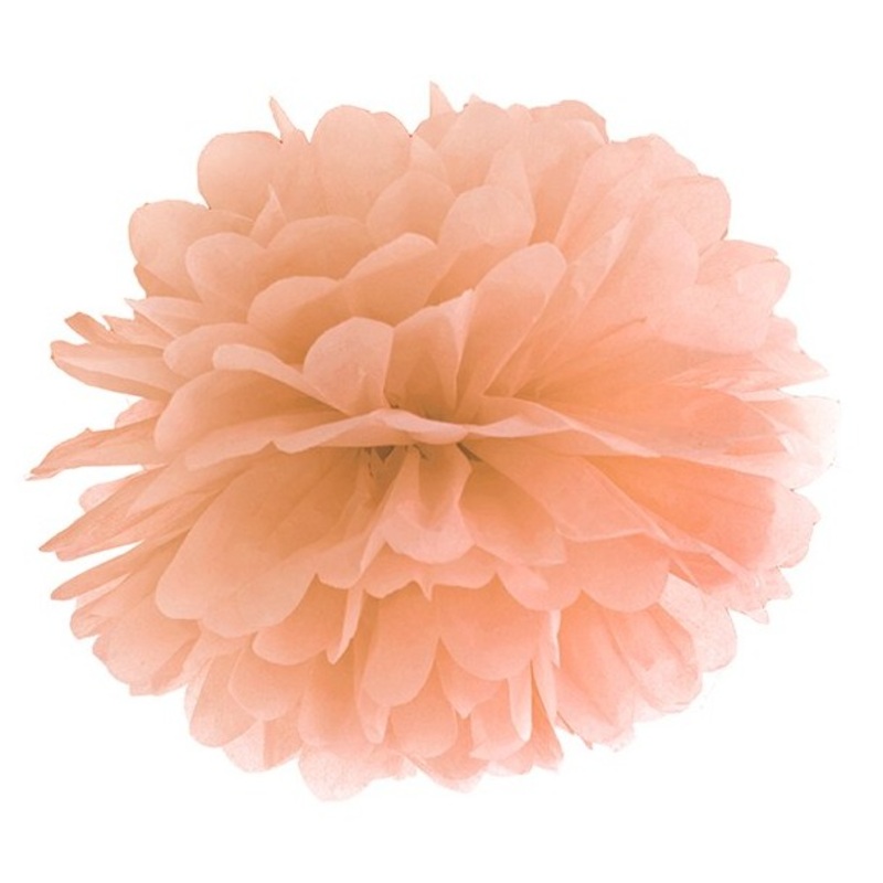 Pompon Romy peach 35cm
