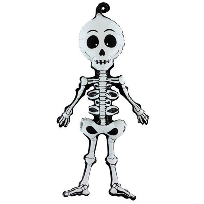 Rickety skeleton Bobby foil balloon 74cm