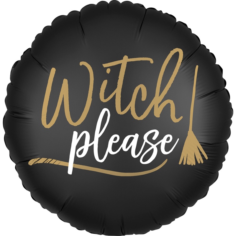 Satin foil balloon Cheers Haunted Witch 43cm