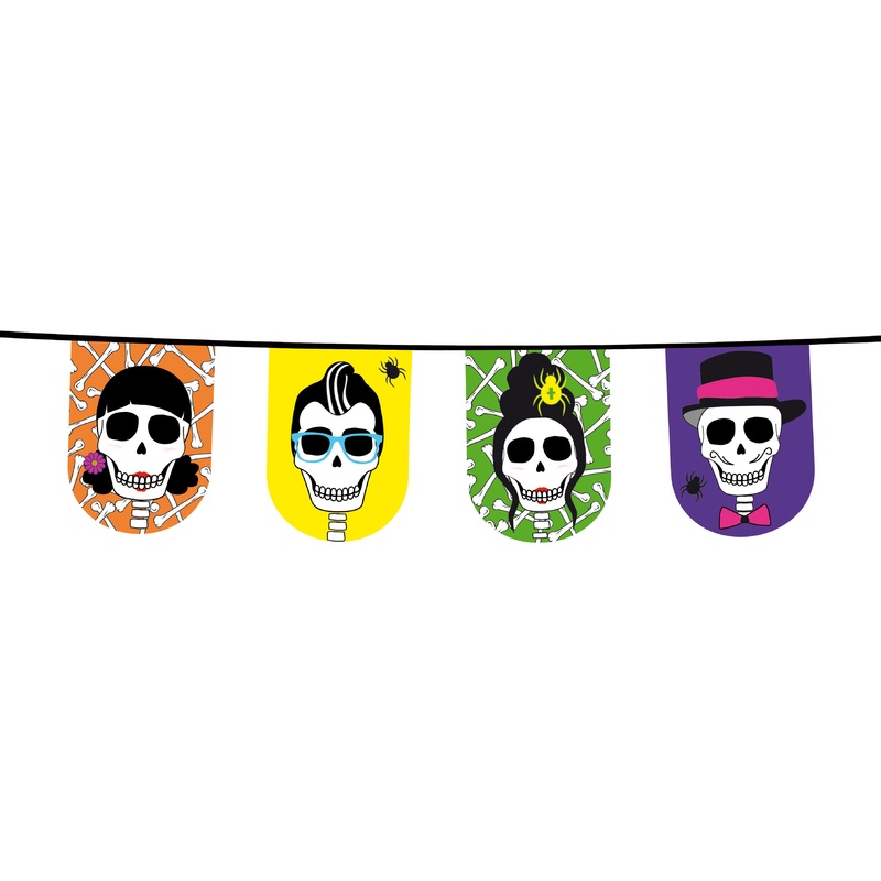Skeleton skull pennant chain 8m