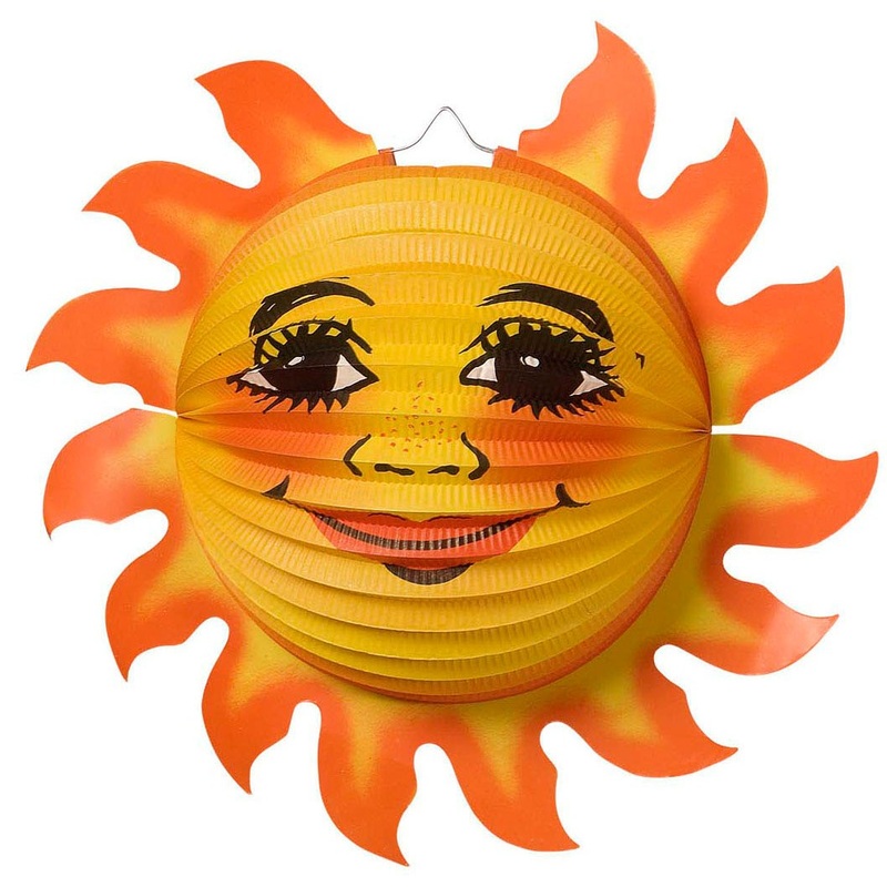 Smiling sun lantern 36cm