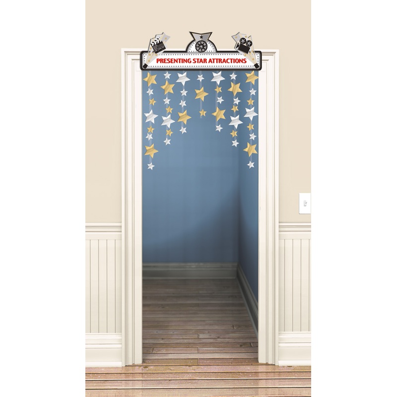 Sparkling Star Door Curtain Presenting Star Attraction