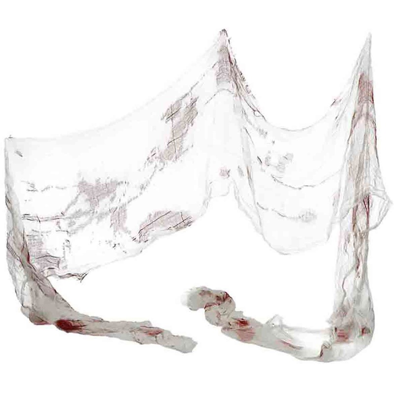 Torn traces of blood cloth