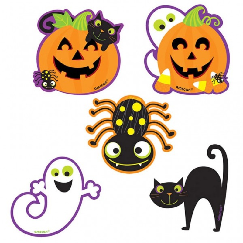 10 witch ride Halloween wall cutouts