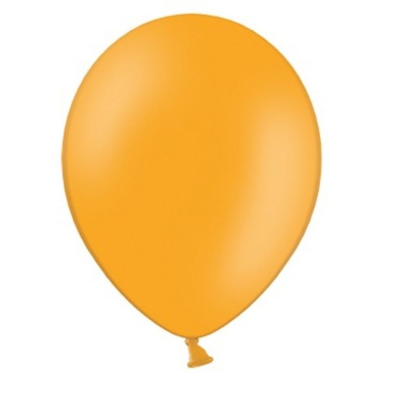 100 party star balloons orange 12cm