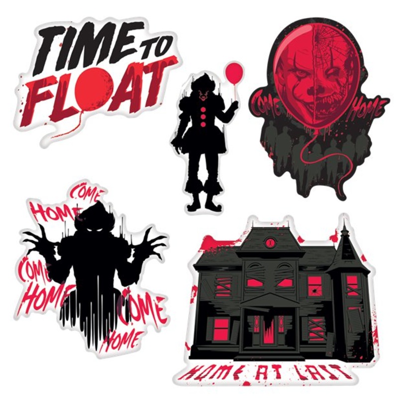 12 Pennywise mural cut-outs