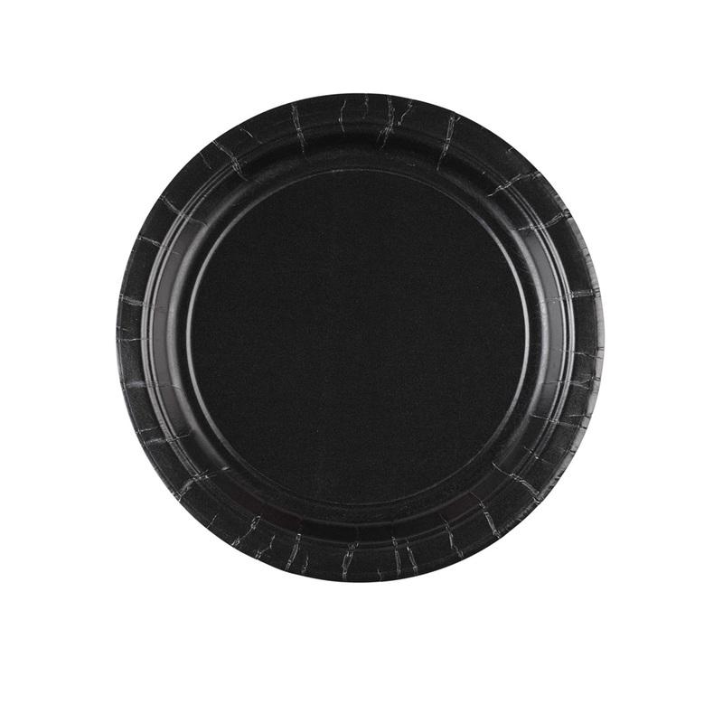 20 black plates Romy 23cm