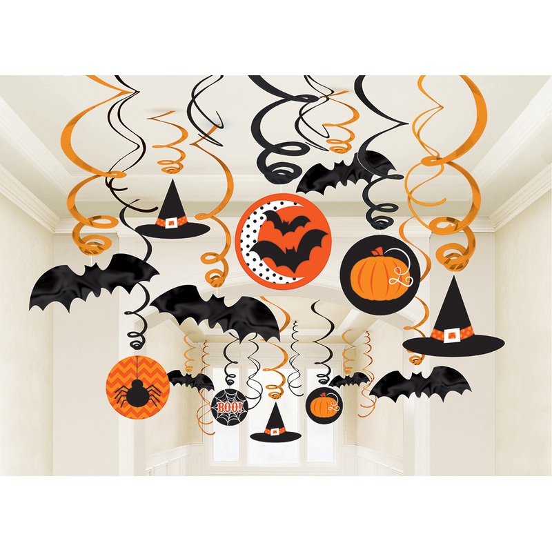 30 scary fun spiral hangers