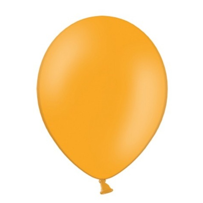 50 party star balloons orange 23cm
