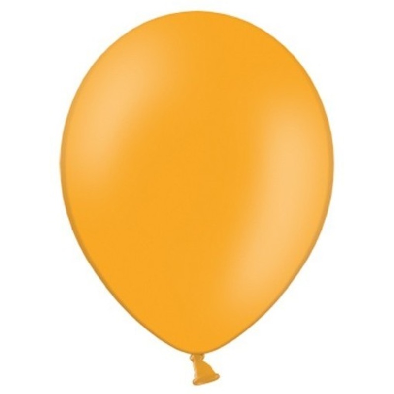 50 party star balloons orange 30cm
