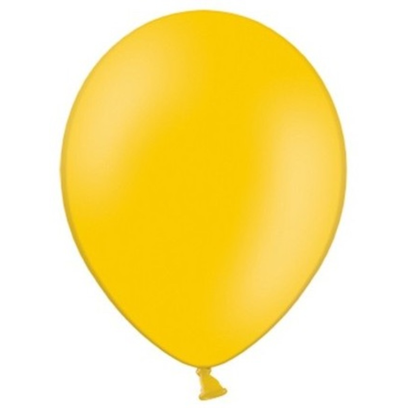 50 party star balloons sun yellow 23cm