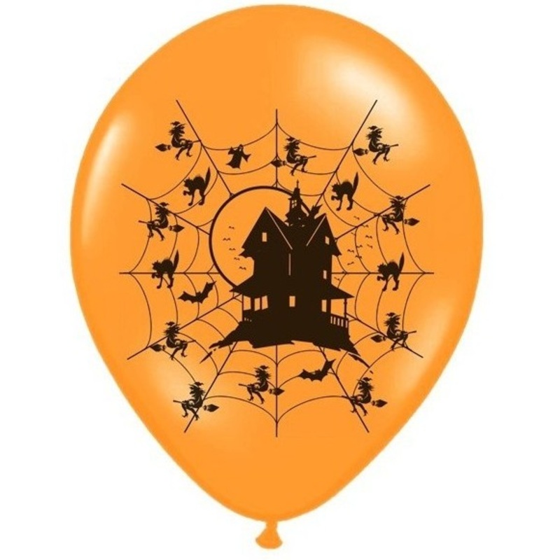 50 witch house Halloween balloons 30cm