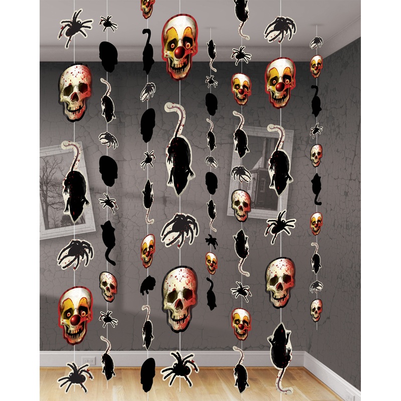 8 Horror Circus Hanging Pendant Decorations 1.8m
