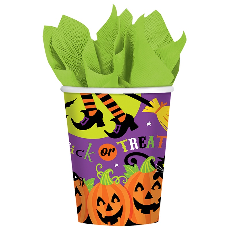 8 Witch Ride Paper Cups 266ml