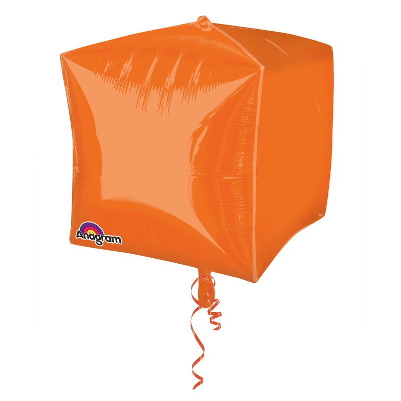 Cube balloon orange