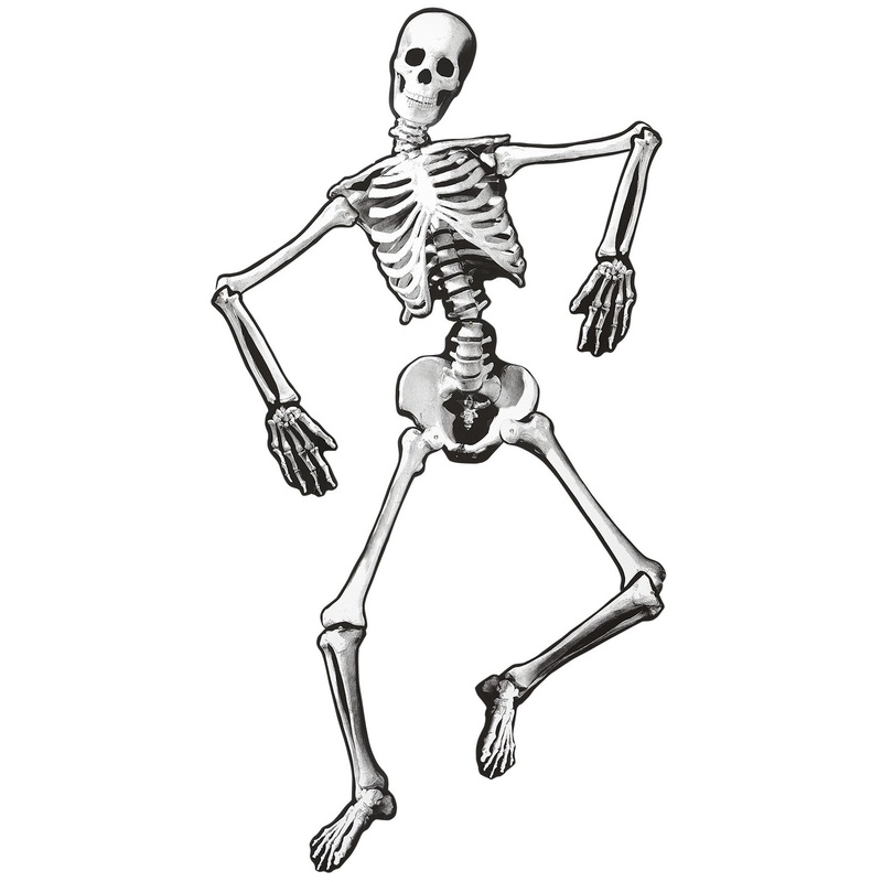Dancing Skeleton Wall Decoration 134cm