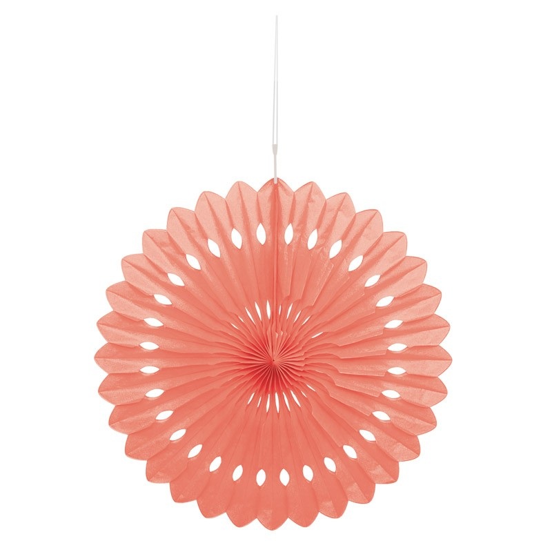 Decorative fan flower coral 40cm