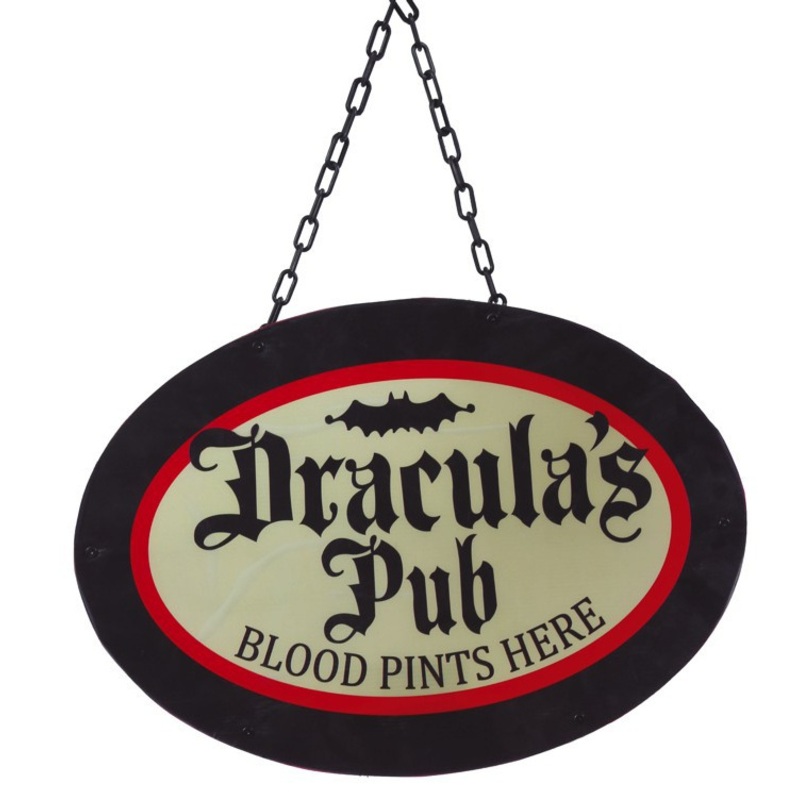 Draculas Pub LED sign 47 x 33cm