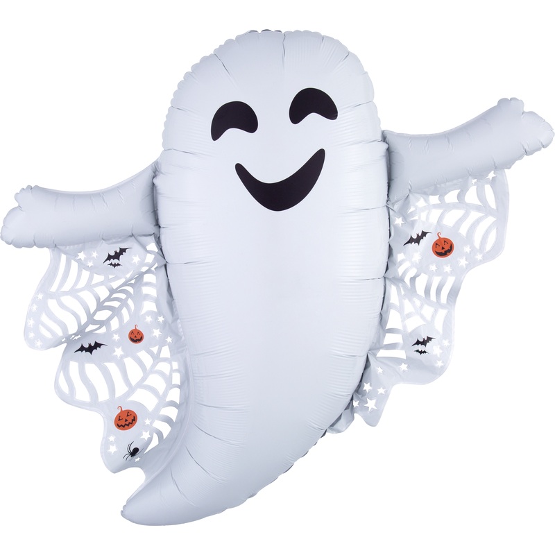Foil balloon Happy haunted ghost