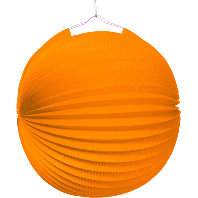 Garden party paper lampion orange 25cm
