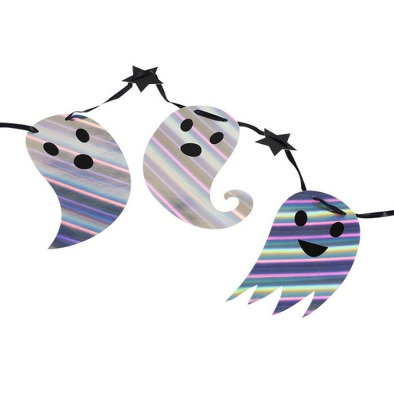 Ghost party garland holographic 4m