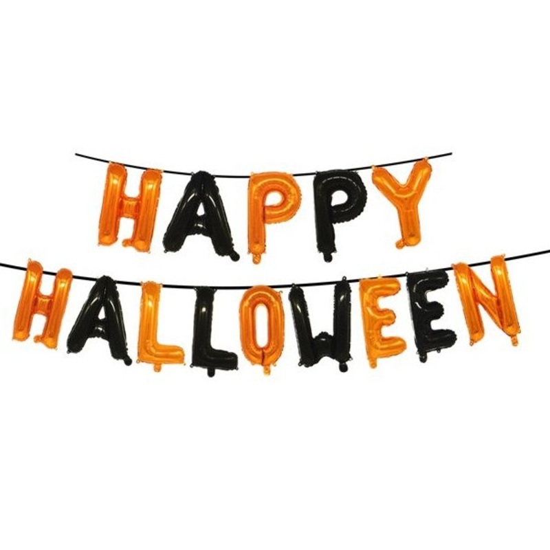Halloween letter balloon garland