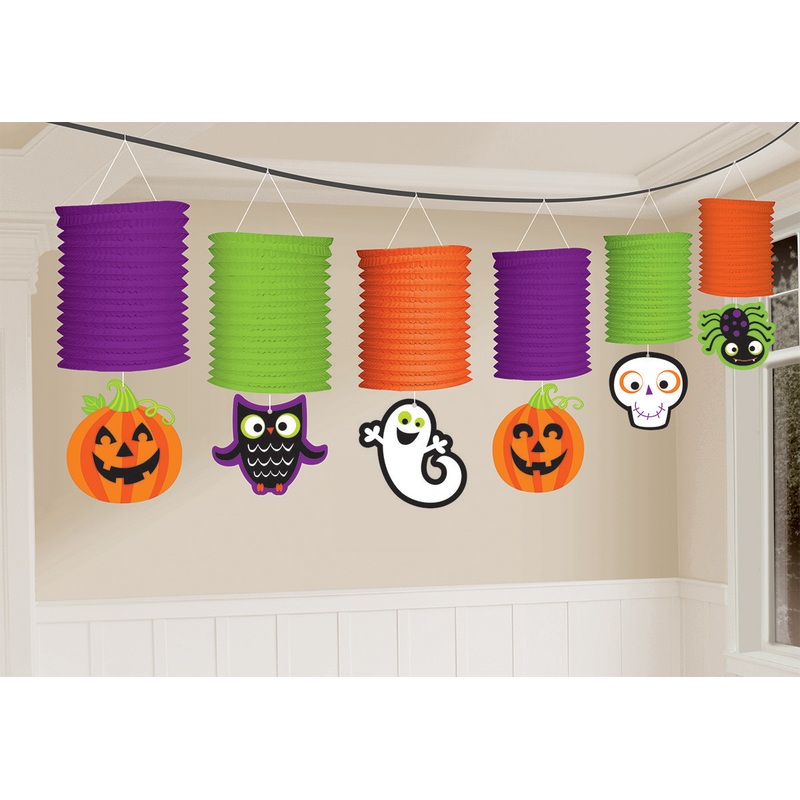 Halloween Motif Lantern Garland 3.65m