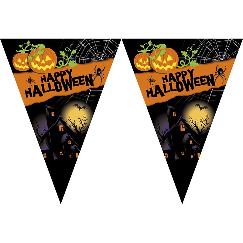 Happy Halloween pennant chain 2.3m