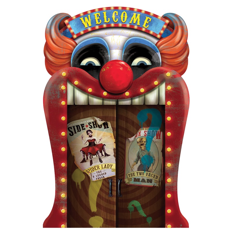Horror circus 3D mural 45 x 30cm